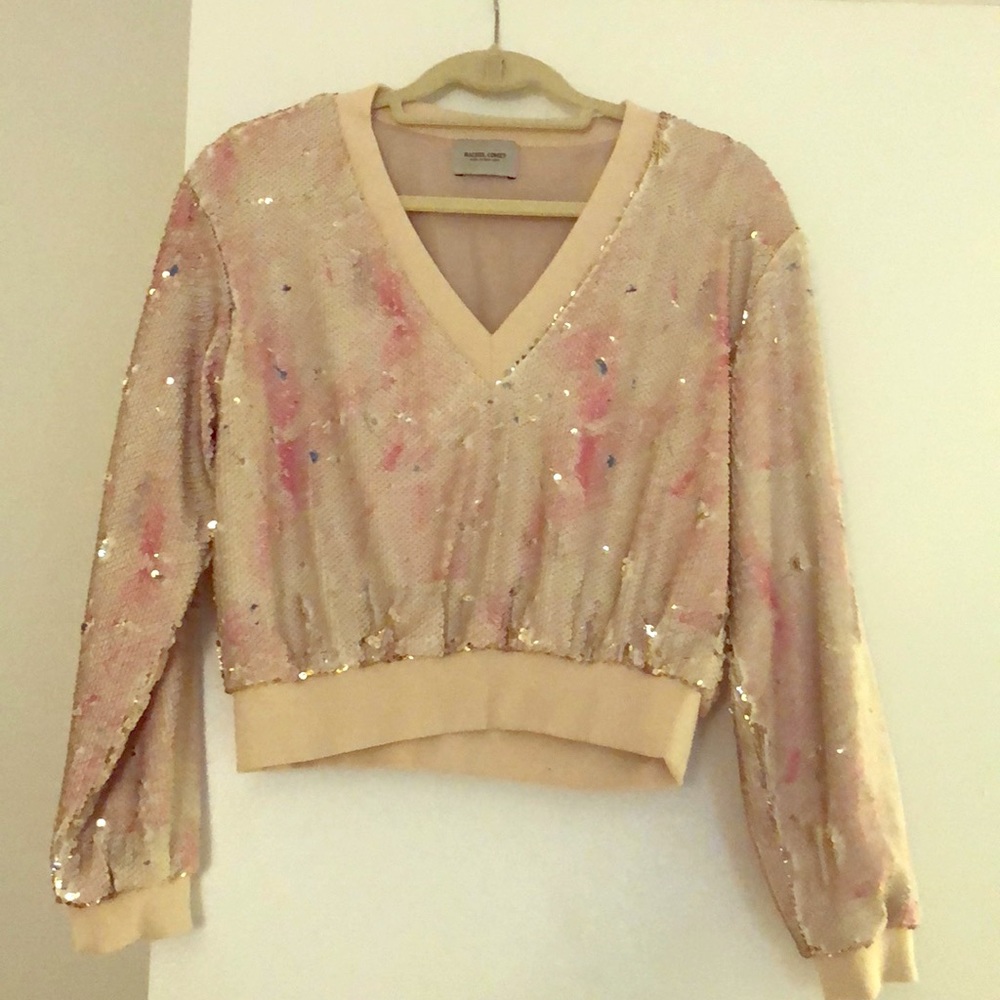 Pink Sequin sweatshirt